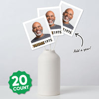 Custom Photo Vintage Birthday Essentials - 20 Ct