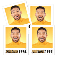 Custom Photo Vintage Birthday Essentials - 20 Ct