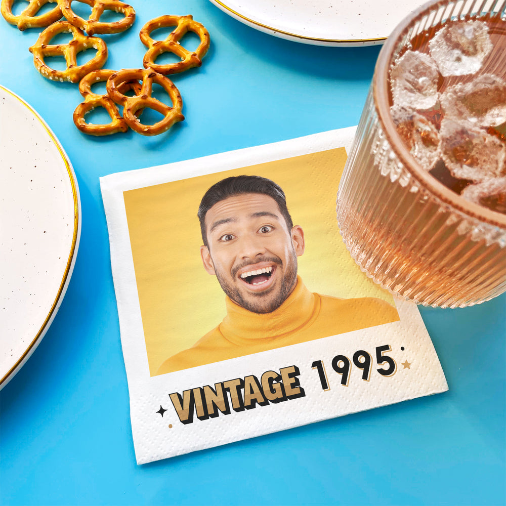 Custom Photo Napkins - Vintage