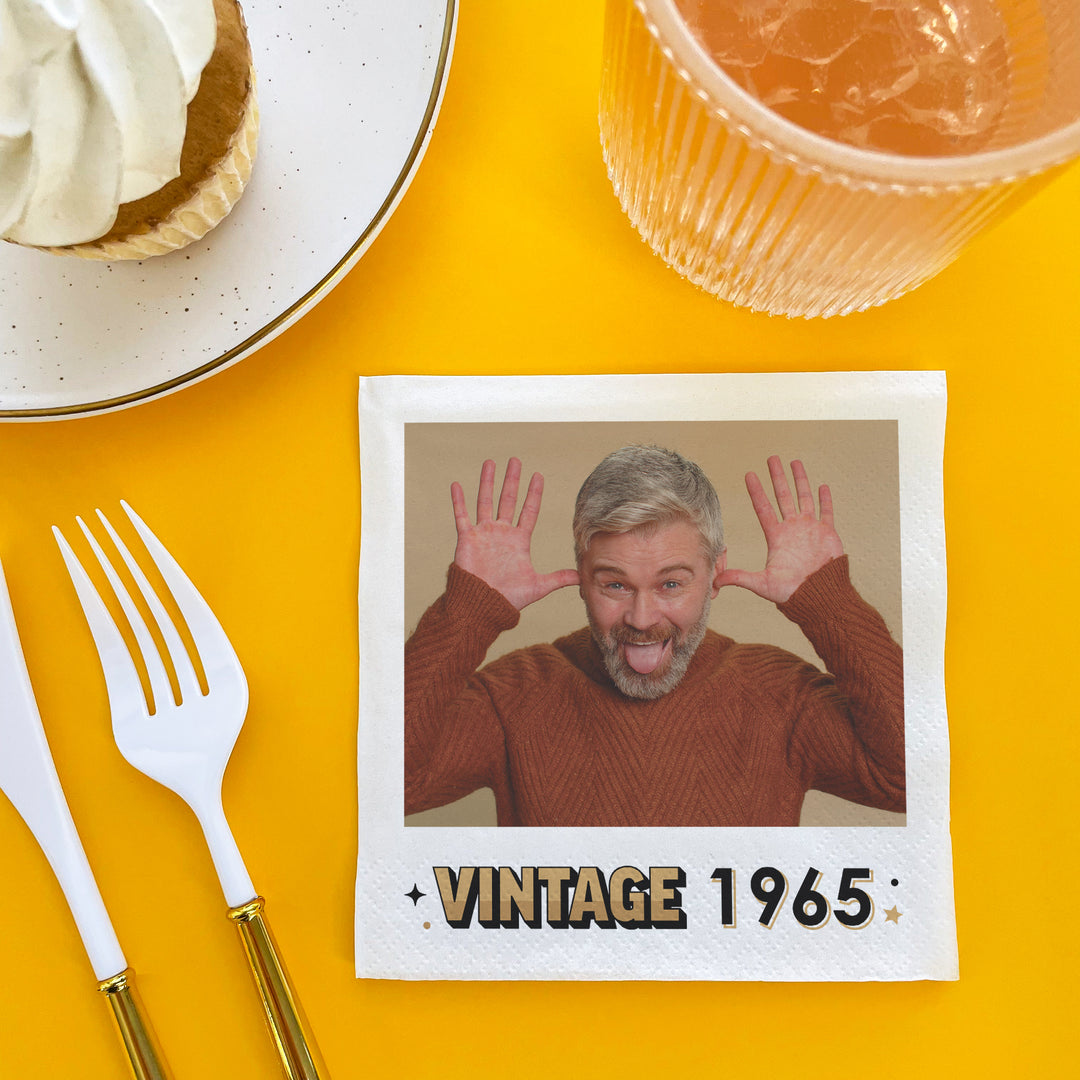 Custom Photo Napkins - Vintage