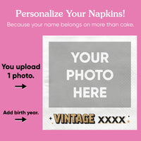 Custom Photo Napkins - Vintage