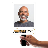 Custom Photo Vintage Birthday Paddle 1, 3, 6, or 12 Pc