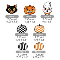 Vintage Halloween Lawn Decorations - 10 Pc