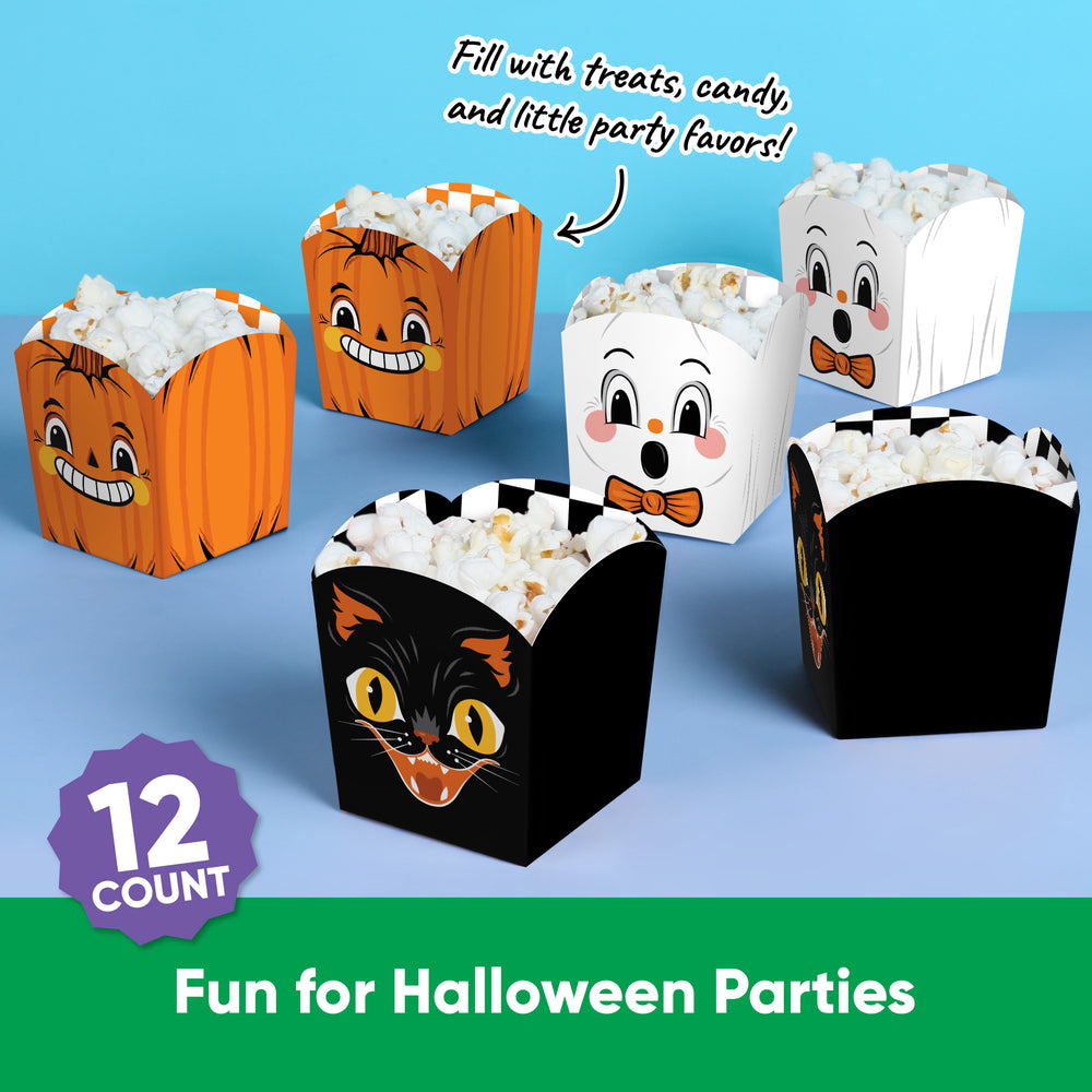Vintage Halloween Treat Boxes - 12 Ct