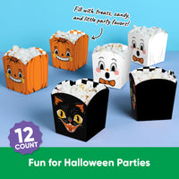 Vintage Halloween Treat Boxes - 12 Ct