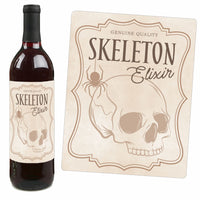 Vintage Halloween - Wine Bottle Stickers - 4 Ct