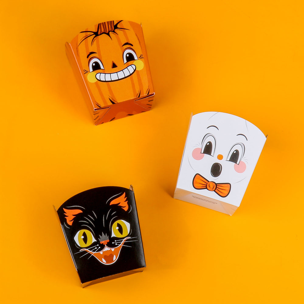 Vintage Halloween Treat Boxes - 12 Ct