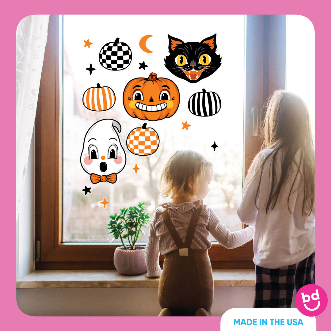 Vintage Halloween Window Clings