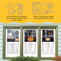 Vintage Halloween Window Clings