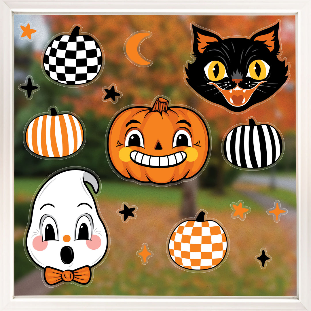 Vintage Halloween Window Clings