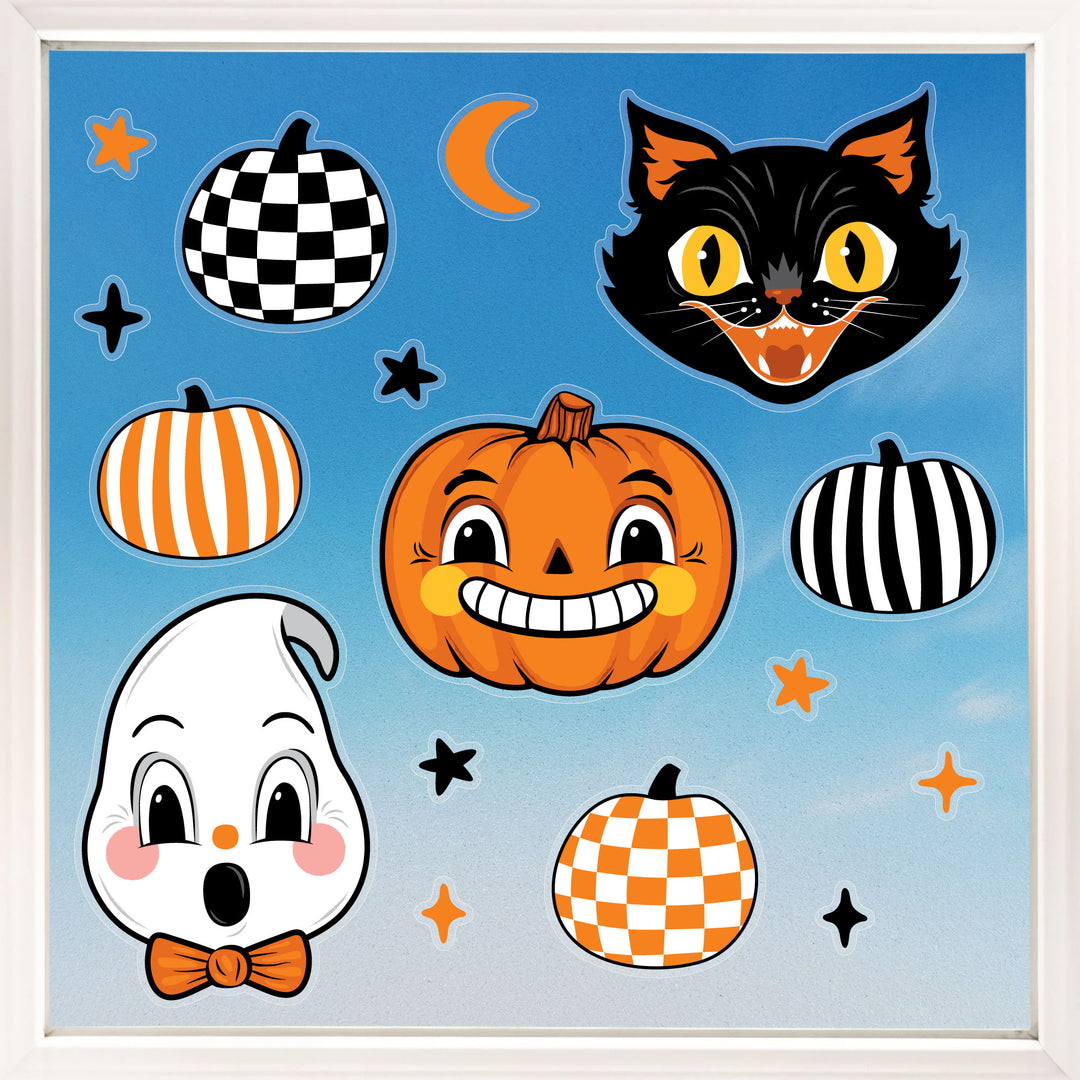 Vintage Halloween Window Clings