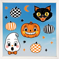 Vintage Halloween Window Clings