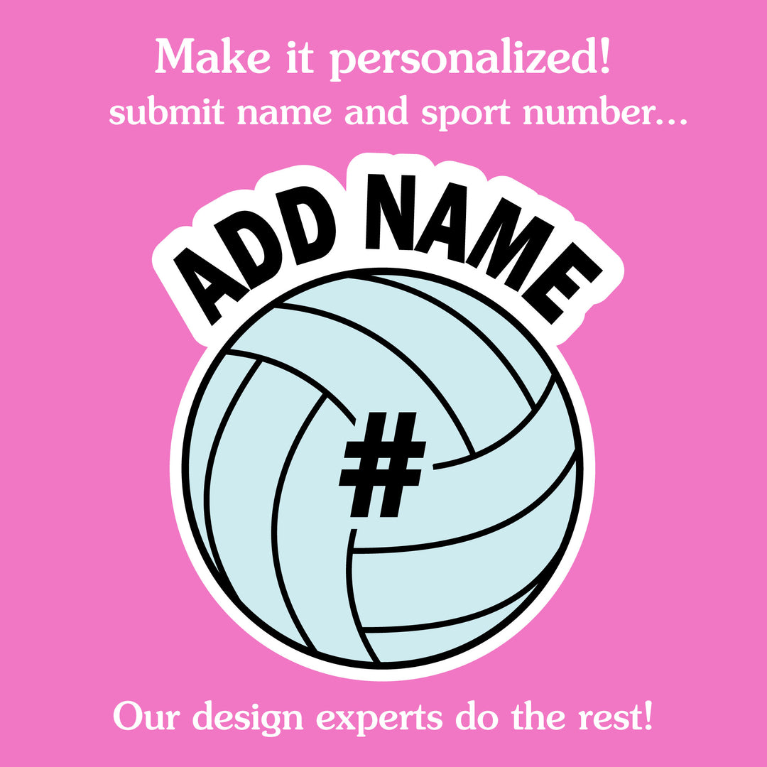 Custom Text Volleyball Temporary Tattoos - 12 Ct