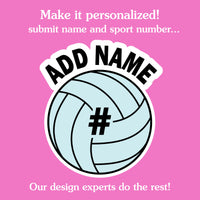 Custom Text Volleyball Temporary Tattoos - 12 Ct