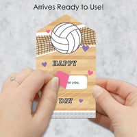 Volleyball valentines for kids classroom exchanges