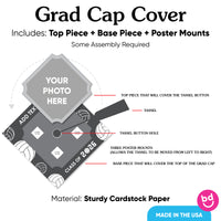 Included mounting pieces for cap cover