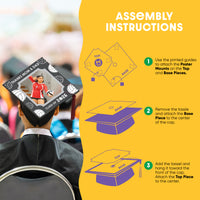 Graduation cap cover assembly instructions