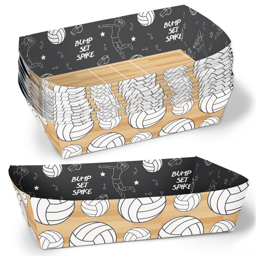 Volleyball Party Paper Food Trays