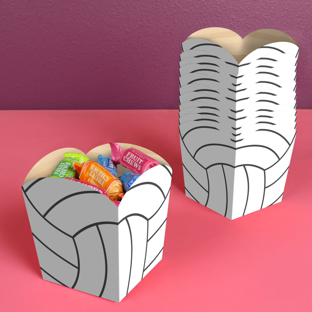 Volleyball Treat Boxes - 12 Ct