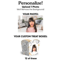 Custom Face Volleyball Treat Boxes - 12 Ct