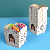 Custom Face Volleyball Treat Boxes - 12 Ct