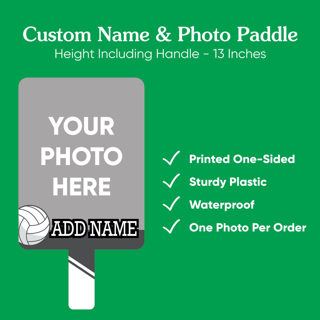 Custom Volleyball Photo Paddle 1, 3, 6, or 12 Ct