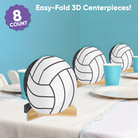 Volley 3D Centerpieces - 8 Ct