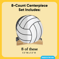 Volley 3D Centerpieces - 8 Ct