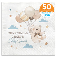 Custom Text Napkins - We Can Bearly Wait