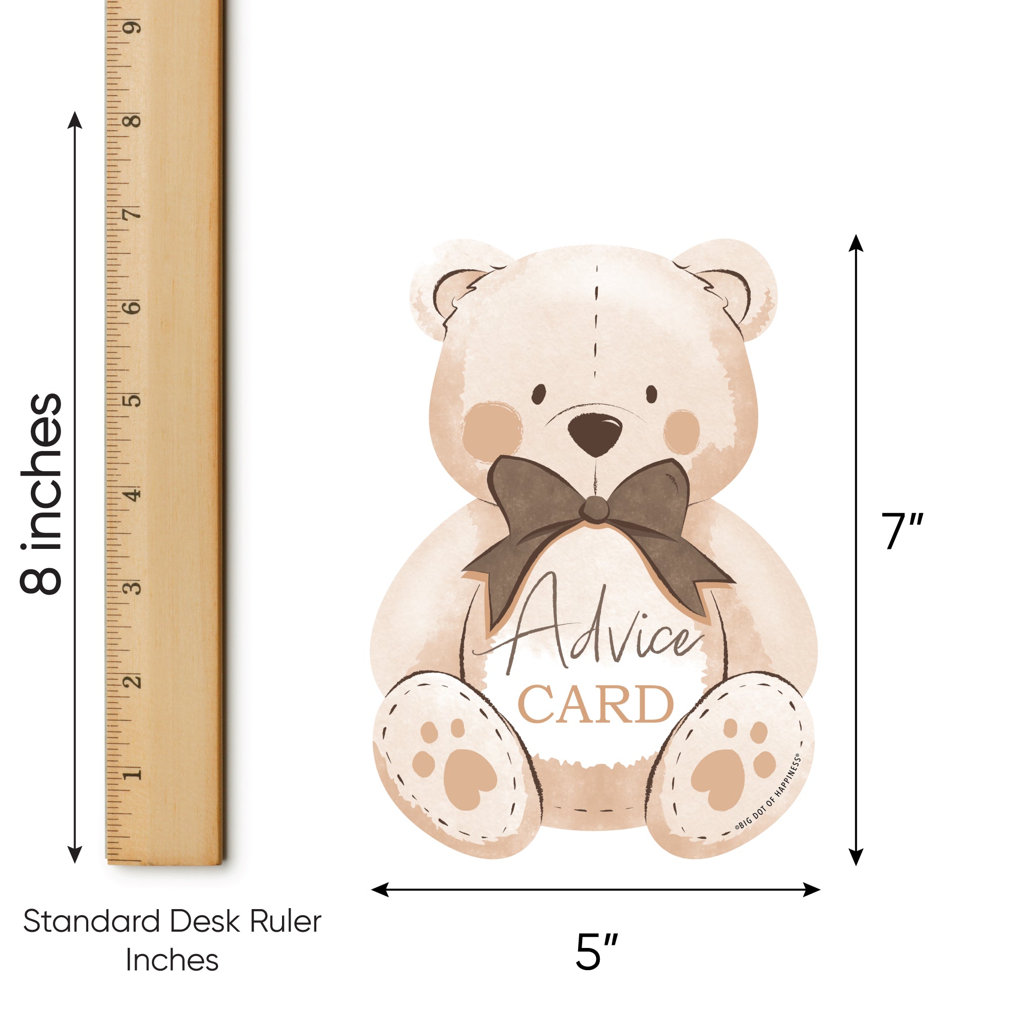 We Can Bearly Wait - Wish Card Teddy Bear Baby Shower Activities