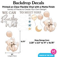 We Can Bearly Wait Backdrop Decals