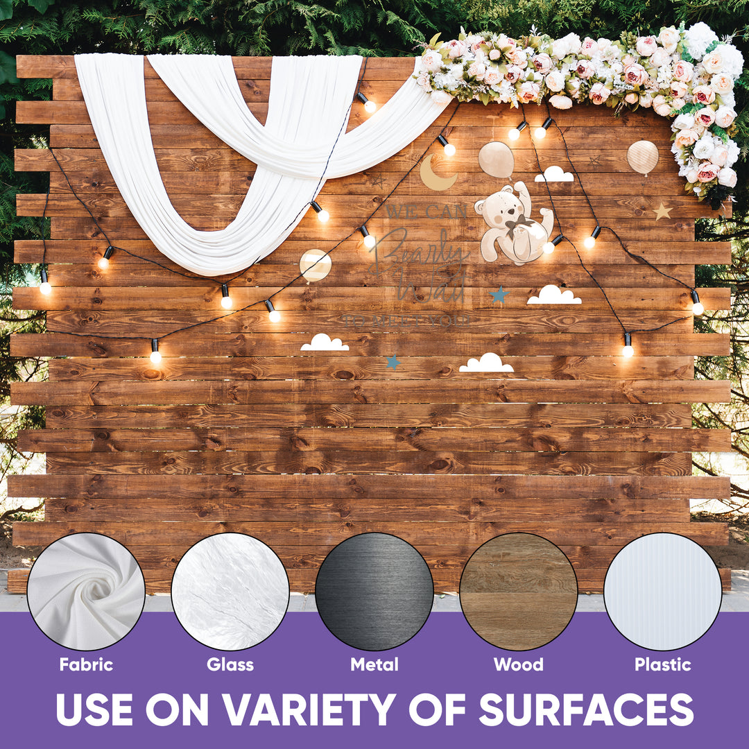 We Can Bearly Wait Backdrop Decals