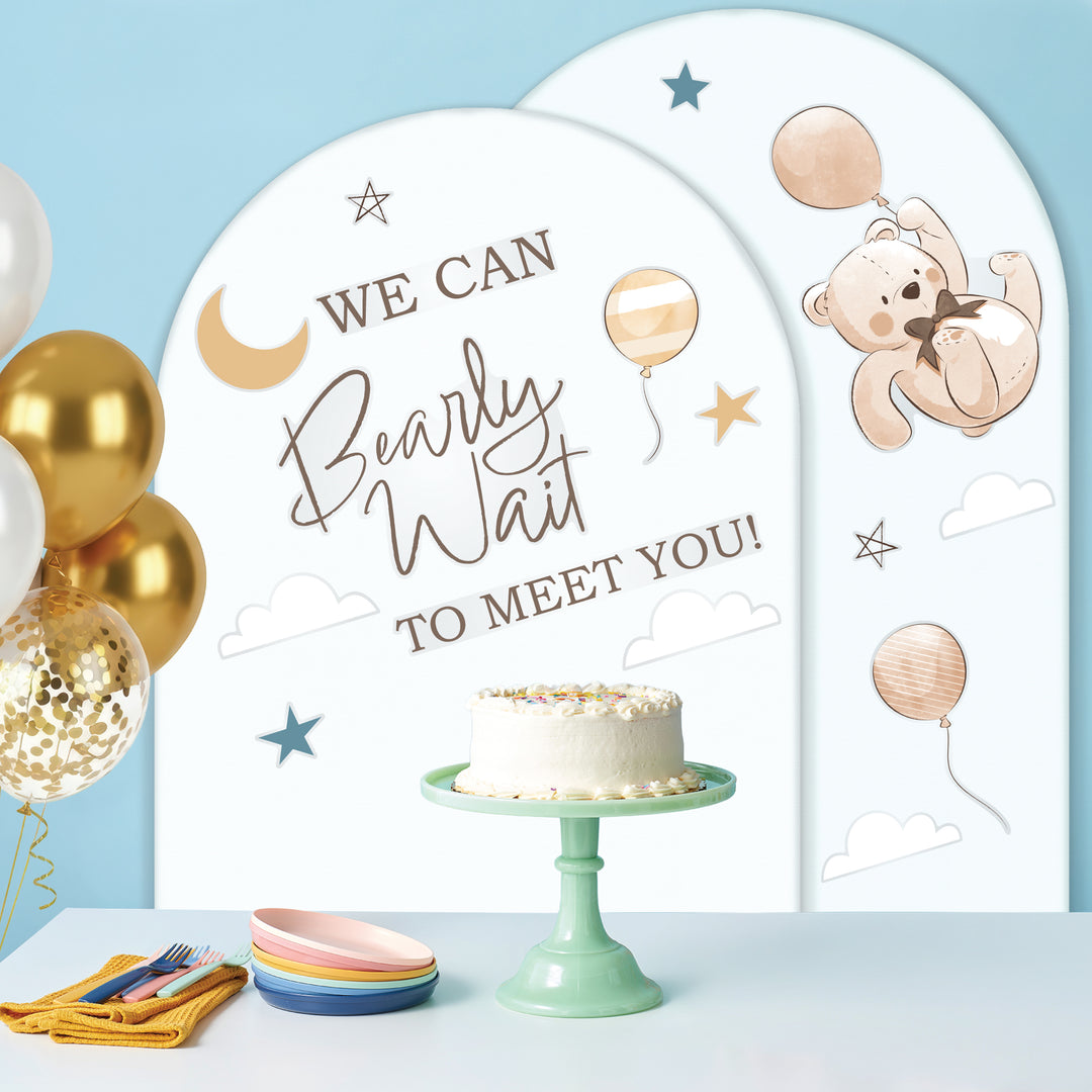 We Can Bearly Wait Backdrop Decals