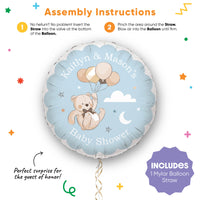 Custom Text Balloon - We Can Bearly Wait - Double Sided - 1 Ct
