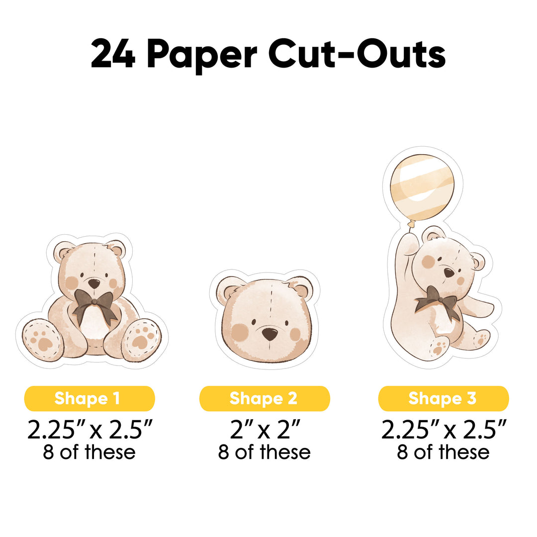 We Can Bearly Wait Cut-Outs - 24 Ct
