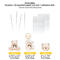 We Can Bearly Wait Treat Picks - 24 Ct