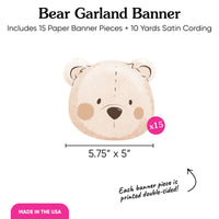 We Can Bearly Wait Garland Banner - 15 Pc