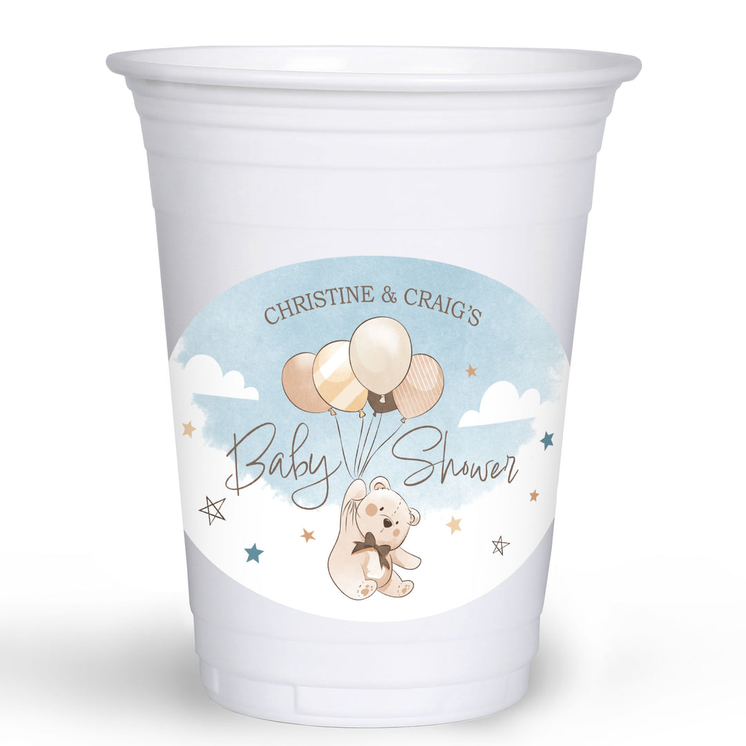 Custom Text Party Cups - We Can Bearly Wait - 16 Ct