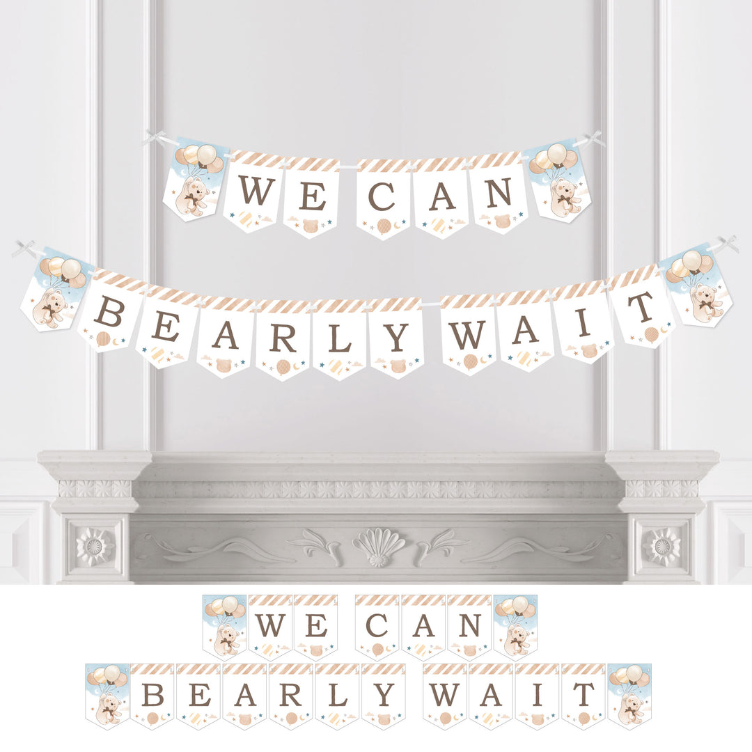 We Can Bearly Wait Bunting Banner