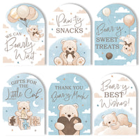 We Can Bearly Wait Party Signs Set - 6 Ct