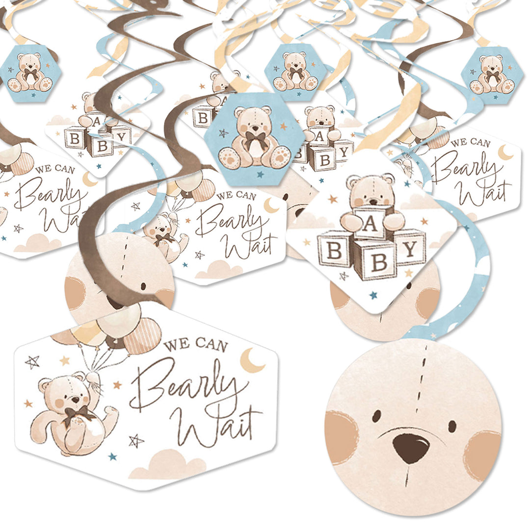 We Can Bearly Wait Hanging Swirls - 40 Ct