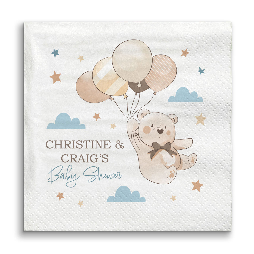 Custom Text Napkins - We Can Bearly Wait