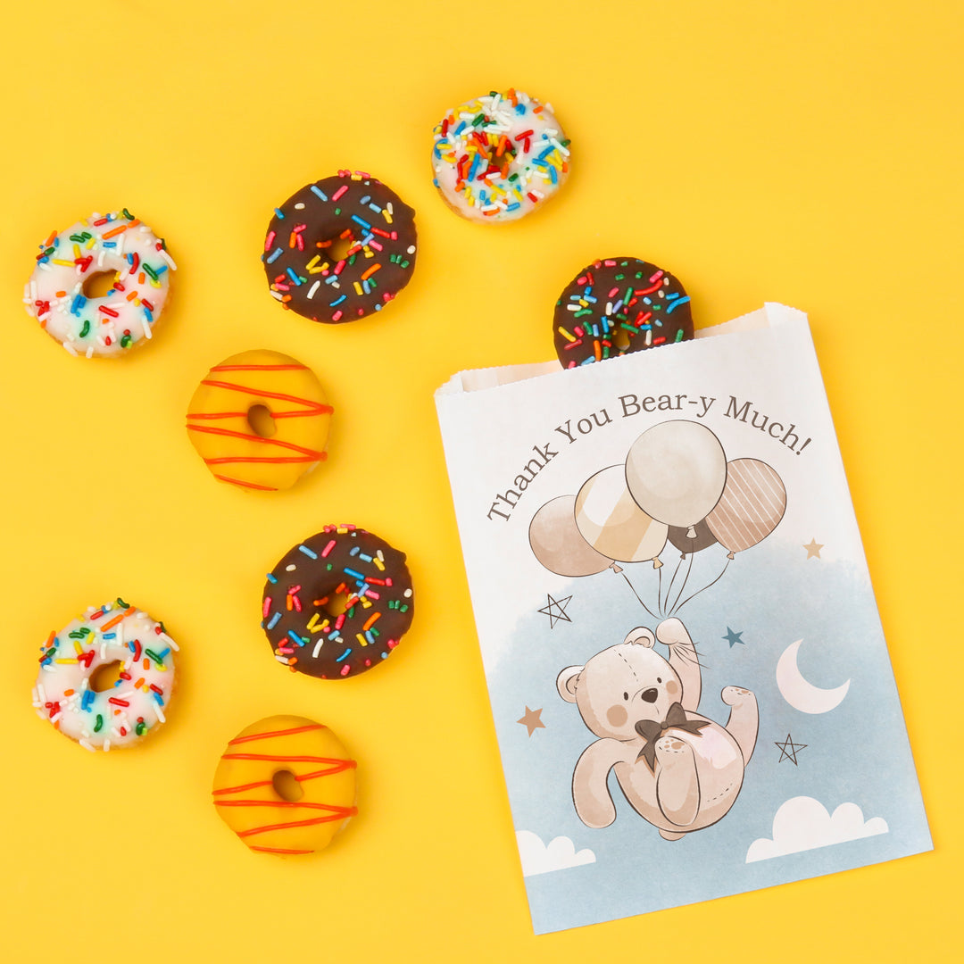 Custom Text Paper Treat Bags - We Can Bearly Wait - 100 Ct