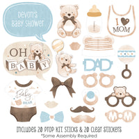 Personalized We Can Bearly Wait Photo Props - 20 Ct