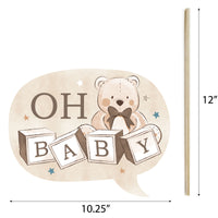 Personalized We Can Bearly Wait Photo Props - 20 Ct