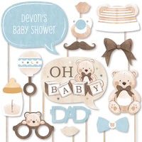 Personalized We Can Bearly Wait Photo Props - 20 Ct