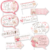 We Can Bearly Wait Funny Photo Props - 10 Ct
