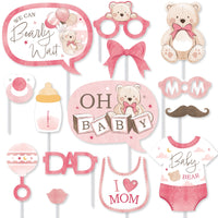 We Can Bearly Wait Photo Props - 20 Ct