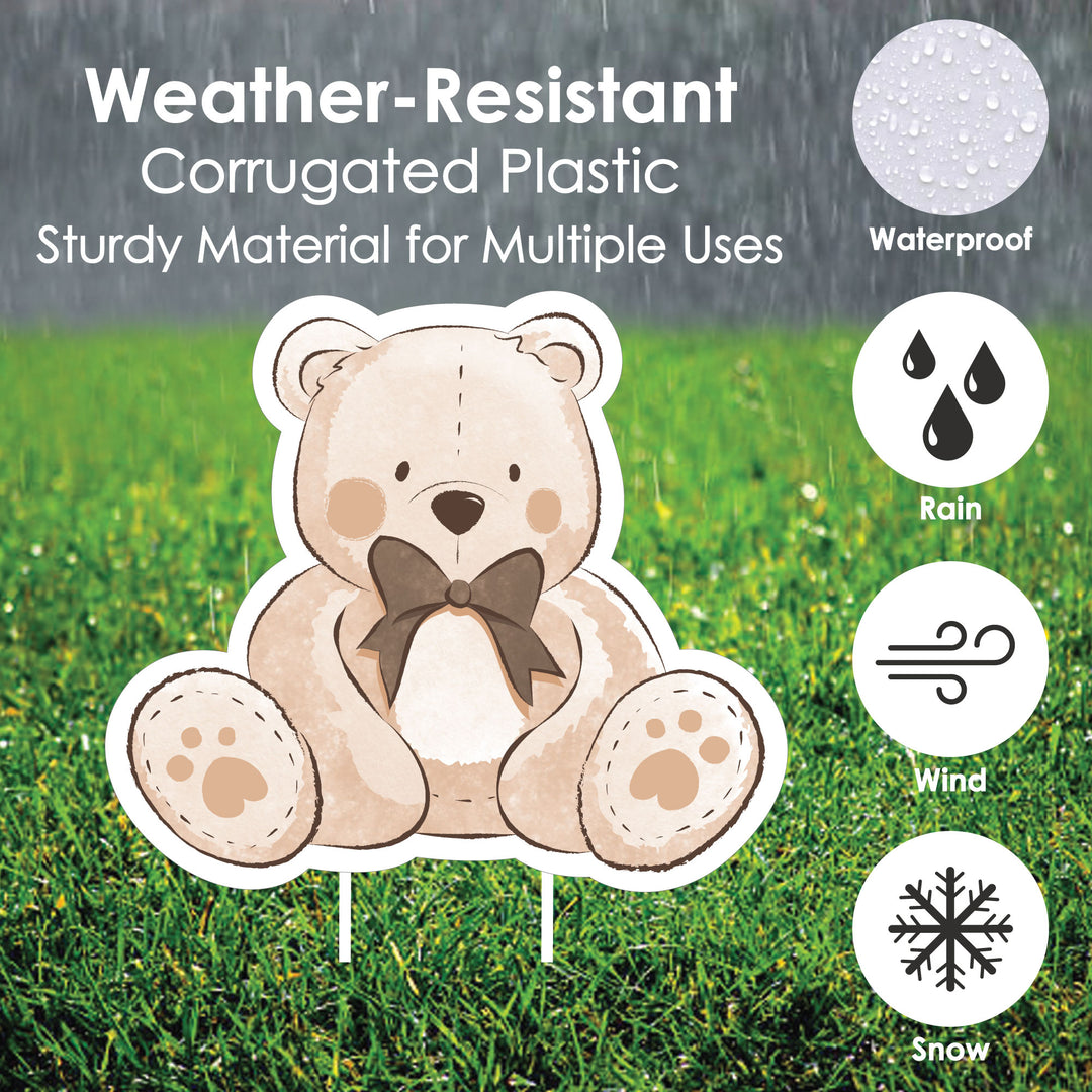 We Can Bearly Wait Yard Decorations - 8 Pc