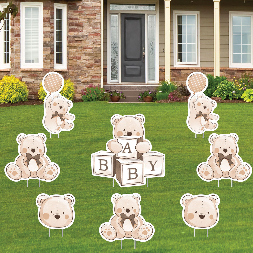 We Can Bearly Wait Yard Decorations - 8 Pc